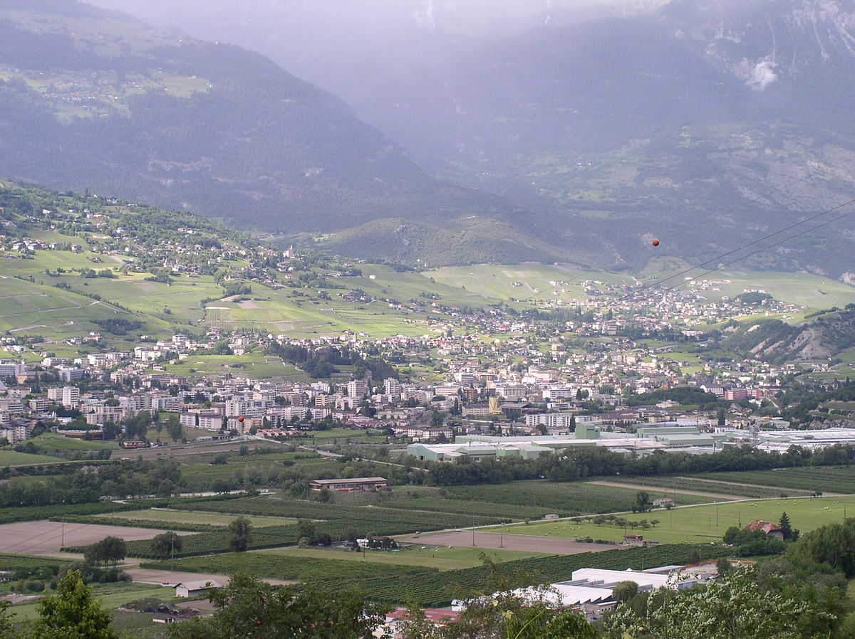Sierre, vue sur la région